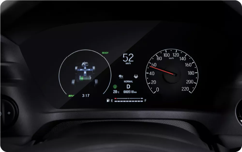 7” Interactive TFT Meter Cluster