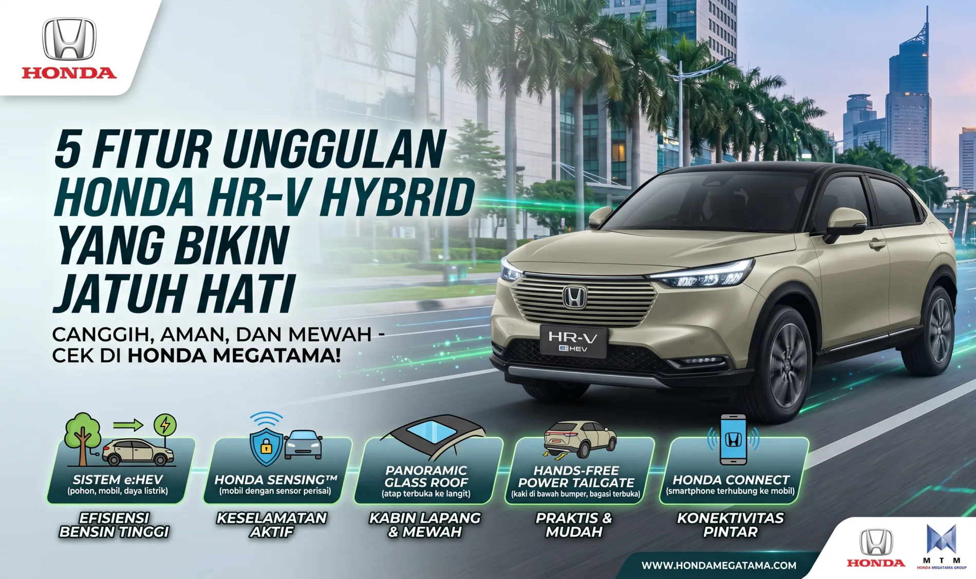 Bukan Sekadar Irit! Intip 5 Fitur Unggulan Honda HR-V Hybrid yang Bikin Jatuh Hati